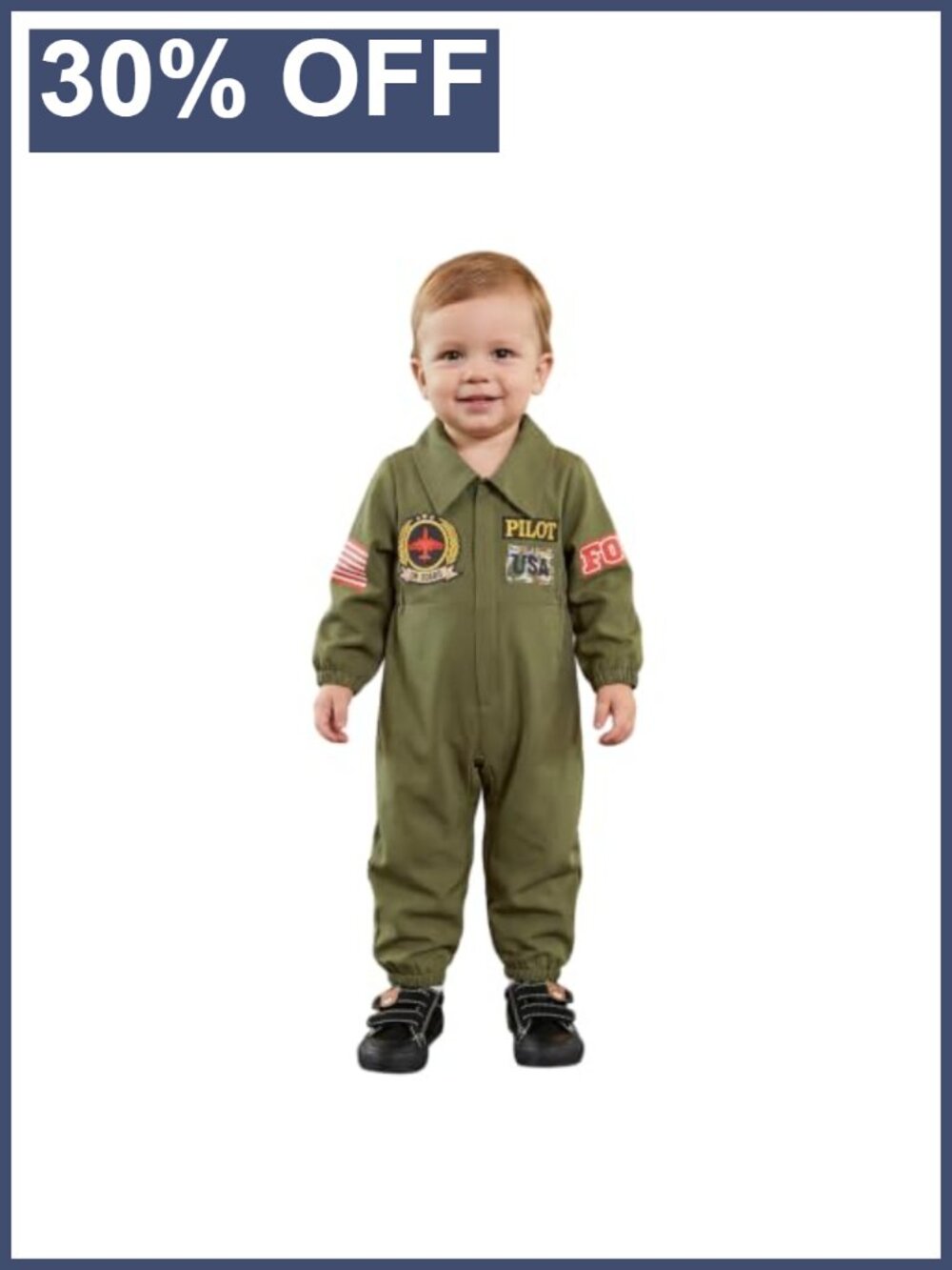 Toddler Air Force Pilot Costume Jumpsuit